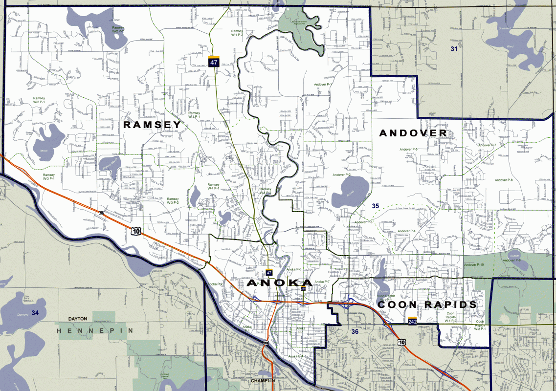 Minnesota Senate District 35 includes Andover, Anoka, Ramsey and Northwestern Coon Rapids
